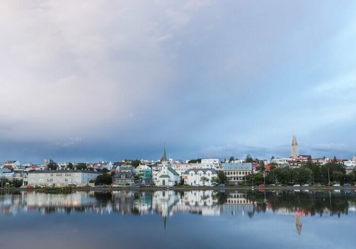 View of Reykjavik in Iceland